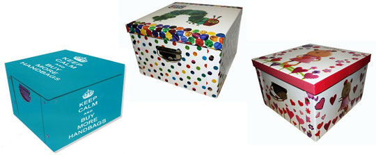 Two Large Collapsible Storage Boxes (Very Hungry Caterpillar, Keep Calm And Peter Rabbit Designs) &pound;10 @ The Works