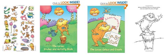 The Lorax 'Colour And Create' And 'Sticker And Activity' Books Review