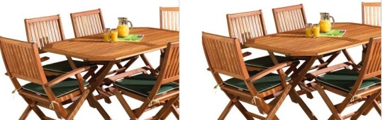 Hardwood 6 Chair Garden Furniture Set &pound;162.94 @ Robert Dyas