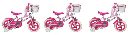 Sparkle & Glitz Kids 12&rdquo; Bike &pound;14.96 @ Tesco Direct