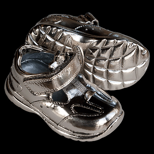 Immortalise Your Child's First Shoes In Silver