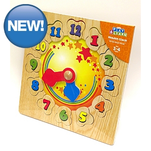 Play And Learn Wooden Clock &pound;2.37 @ Asda Direct