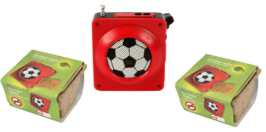 Ecotronic Wind-Up Football Radio &pound;1.99 @ Home Bargains