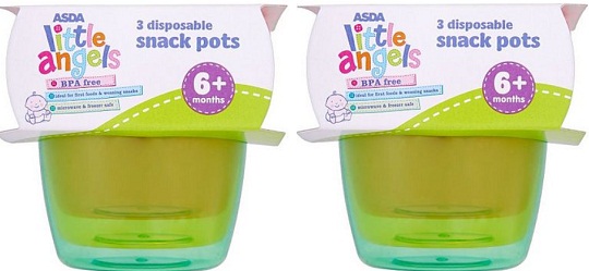 Little Angels Snack Pots 75p @ ASDA