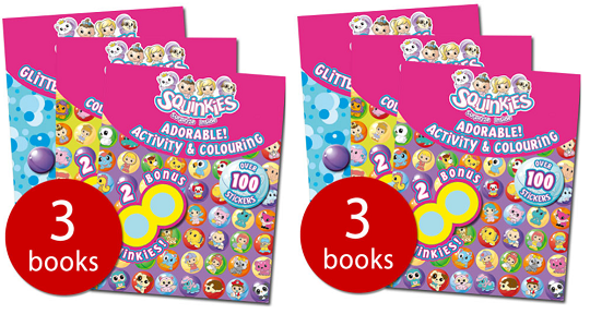 Squinkies Activity Collection 3 Books 2 Squinkies £2 @ The Book People Squinkies Activity Collection 3 Books 2 Squinkies £2 @ The Book People