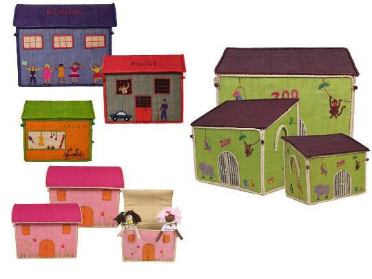 Rice Set Of 3 House Toy Baskets &pound;85 @ VUPBaby