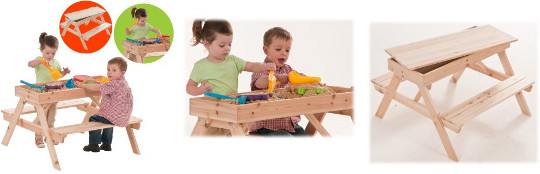 Dominoes Children's Wooden Picnic And Sand Table £13.99 @ Play.com Dominoes Children's Wooden Picnic And Sand Table £13.99 @ Play.com