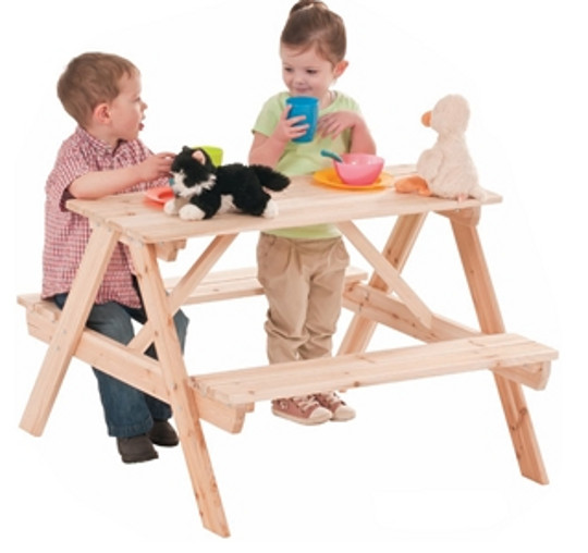 Dominoes Children's Wooden Picnic Table &pound;13.99 @ Play.com