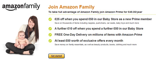 Free Three Month Amazon Prime Subscription @ Amazon Family