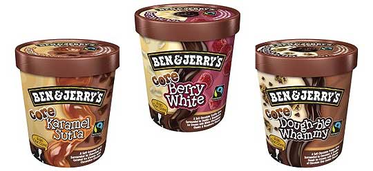 Ben and Jerry's Core Ice Cream &pound;3 Each @ Tesco