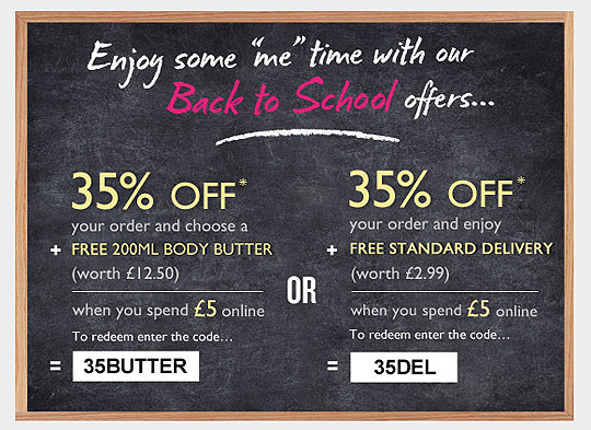 35% Off Your Order Plus Free Body Butter Or Home Delivery @ The Body Shop