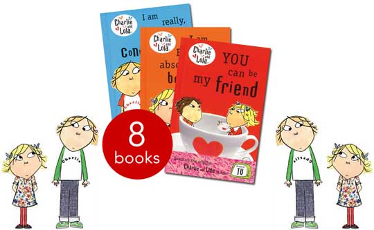 Charlie And Lola Books In A Rucksack Collection (8 Books) &pound;6.99 @ The Book People