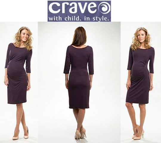 Merlot Half Moon Maternity Dress By Cravematernity.co.uk Review