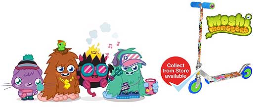 Moshi Monsters Inline Scooter &pound;14.99 @ Home Bargains