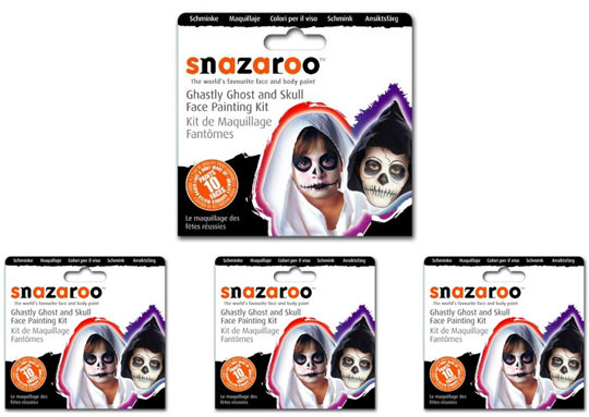 Snazaroo Ghastly Ghost Skull Face Painting Kit &pound;3.38 @ Amazon