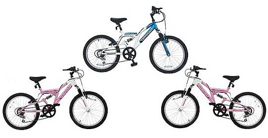 Terrain Dual Suspension Boys Or Girls Mountain Bike &pound;45 @ Tesco Direct