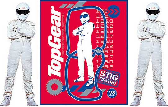 Top Gear Stig Fleece Blanket &pound;3 @ The Entertainer