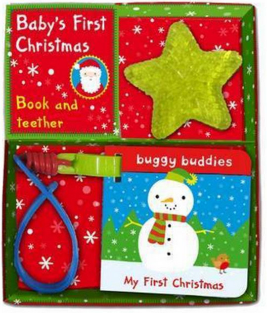 Baby's First Christmas Buggy Buddy And Teether Pack &pound;2.99  @ The Book People