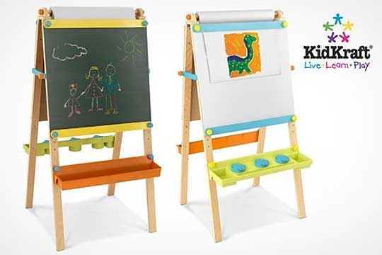 Artist's Easel For Kids - Blackboard/Whiteboard With Paper Roll &pound;49.99 @ Groupon