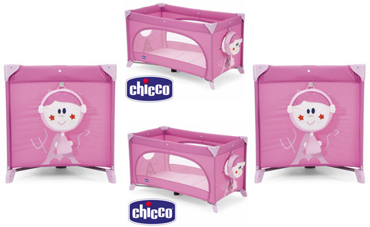 Pink Chicco Travel Cot &pound;39.99 @ Home Bargains