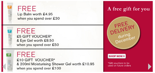 Freebies And Discounts @ Green People