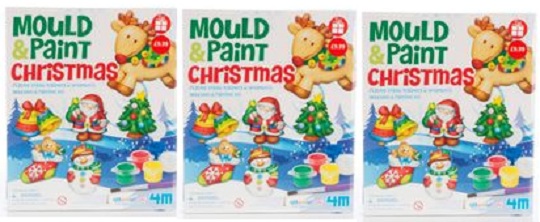 Mould & Paint Christmas Set For &pound; 4.99 @ WH Smith
