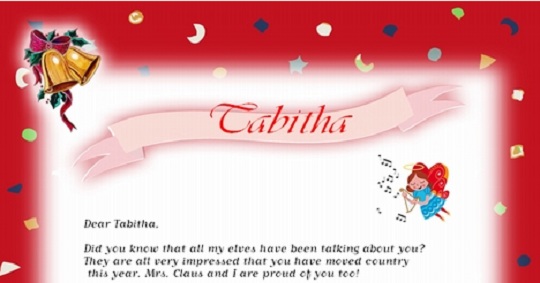 Kids Freebie: Free Personalised Santa Letter 