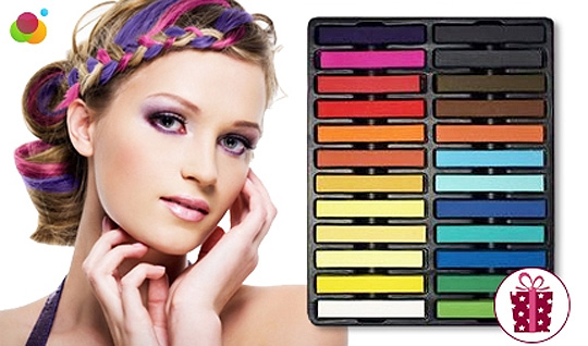 24 Coloured Hair Chalks &pound;10 @ Lync Me Up