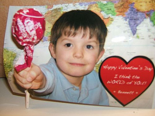 3D Optical Illusion Lollipop Valentine's Day Cards