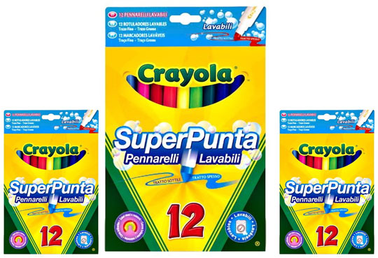 Crayola Supertips Washable Pens (Pack of 12) &pound;1.49 @ Amazon