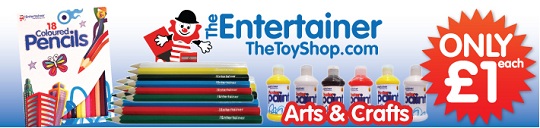 Arts And Crafts For £1 @ The Toy Shop Arts And Crafts For £1 @ The Toy Shop