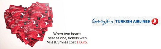 Valentine&rsquo;s Gift: &euro;1 For Flights From Istanbul @ Turkish Airlines
