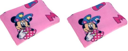 Minnie/Mickey Mouse Fleece Blanket &pound;1 @ B&M