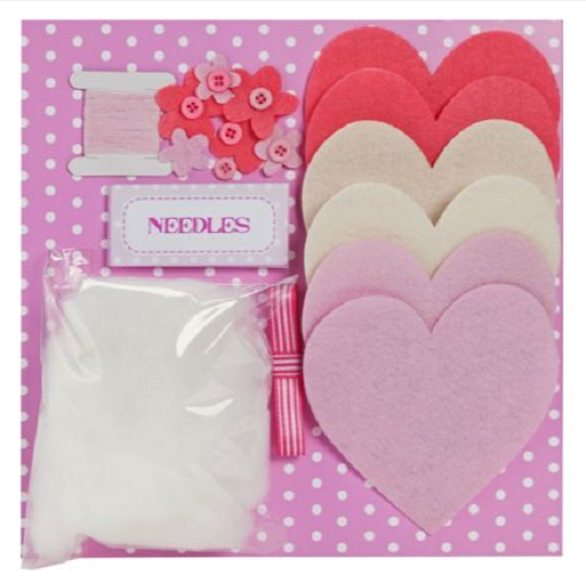 Pretty Pink Make Your Own Hanging Hearts For &pound;2.49 @ Argos