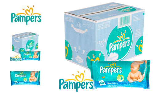 Case Of Pampers Baby Wipes (12 Packs) &pound;11.88 @ Home Bargains