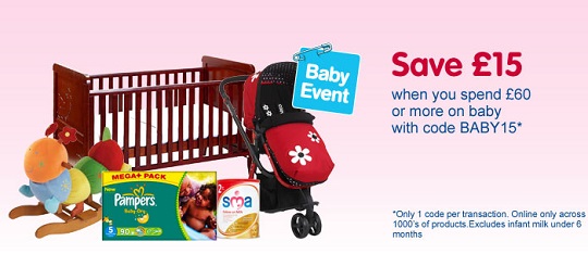 Boots Promotional Code: &pound;15 Off &pound;60 Spend On Baby Items
