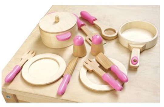 Acorn Wooden Play Pots And Pans £3 @ Asda Instoor Acorn Wooden Play Pots And Pans £3 @ Asda Instoor