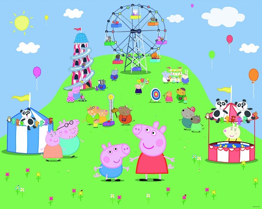 Walltastic Peppa Pig Wallpaper Mural 8ft x 10ft &pound;22.50 @ Wilkinsons