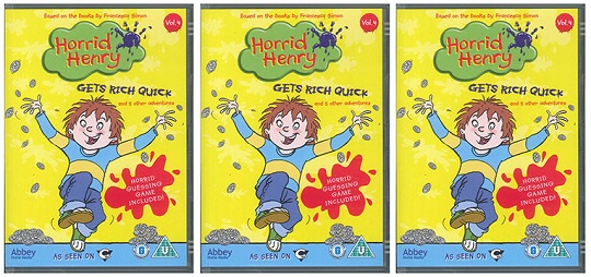 Horrid Henry Gets Rich Quick DVD For £2 .99 @ The Works Horrid Henry Gets Rich Quick DVD For £2 .99 @ The Works