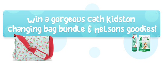 PlayPennies Competition: Win A Gorgeous Cath Kidston Changing Bag and Nelson&rsquo;s Teetha  Bundle