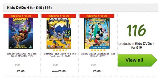 Kids DVDs 4 For £10 @ ASDA Direct Kids DVDs 4 For £10 @ ASDA Direct