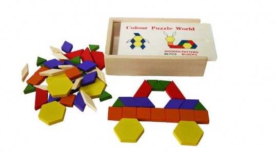 Wooden Pattern Blocks and Puzzle 60 Pieces £6.99 @ Amazon Wooden Pattern Blocks and Puzzle 60 Pieces £6.99 @ Amazon