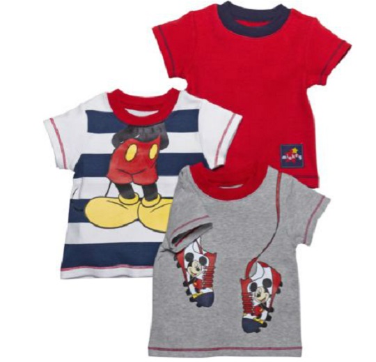 Pack Of Three Mickey Mouse T-Shirts £6.49 @ Argos Pack Of Three Mickey Mouse T-Shirts £6.49 @ Argos