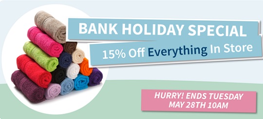 15% Off Everything @ Towels R Us
