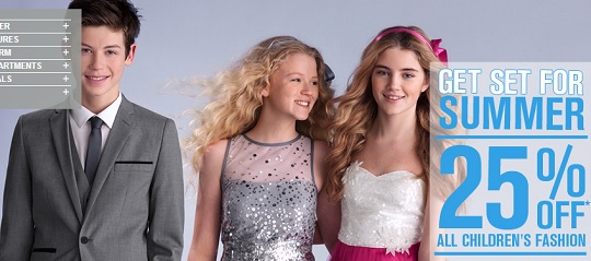 25% Off All Children’s Fashion @ BHS 25% Off All Children’s Fashion @ BHS