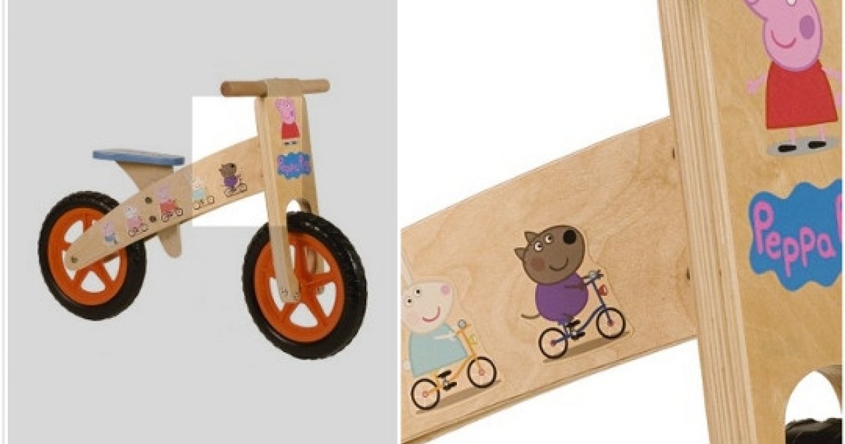 peppa pig balance bike asda