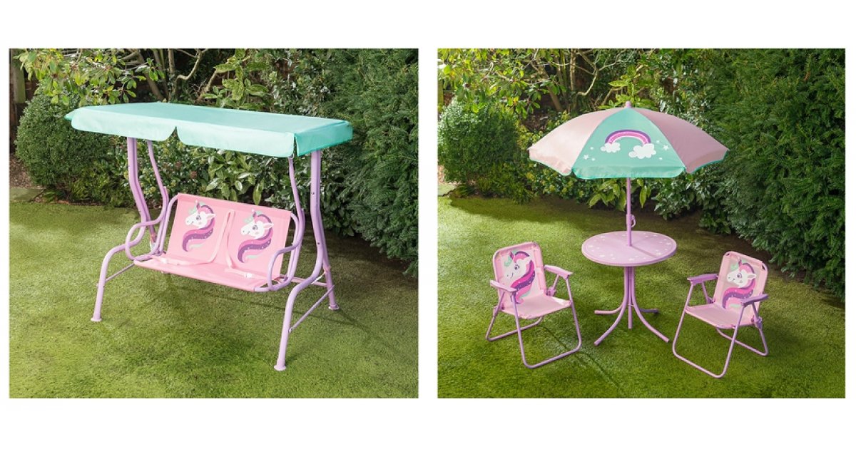 childrens unicorn table and chairs