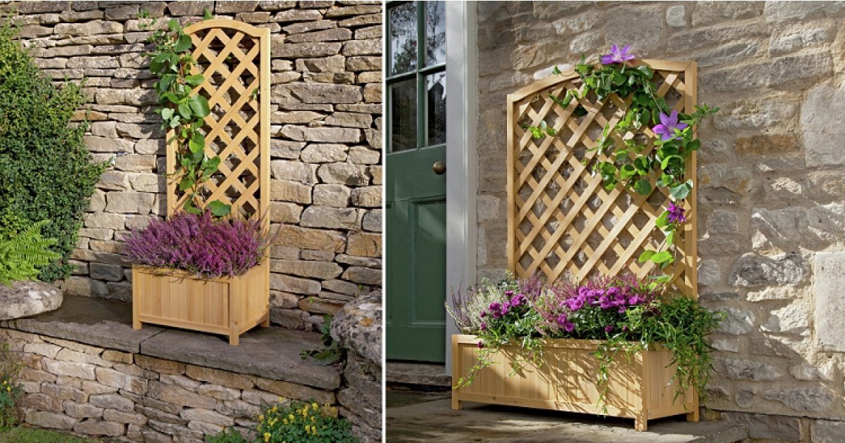 Lattice Wooden Planters From £13.99 @ Argos