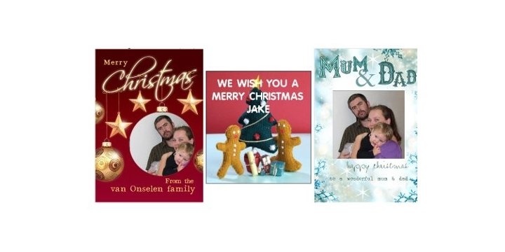 Personalised Christmas Cards 89p @ FunkyPigeon
