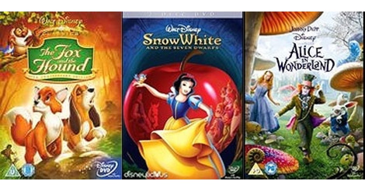 Classic Disney DVDs from £4.99 Sainsburys